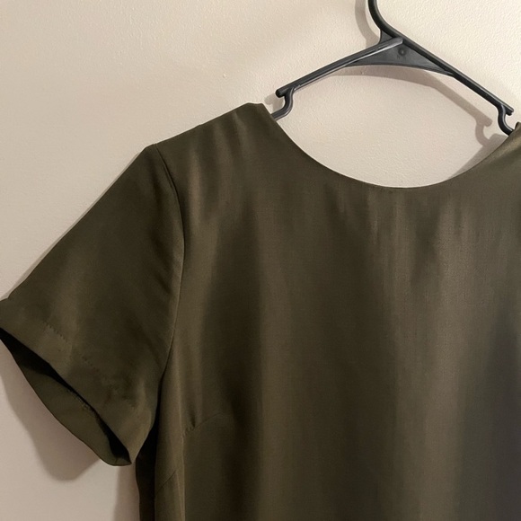 Lulus Olive Green Short Sleeve Dress - Picture 7 of 13